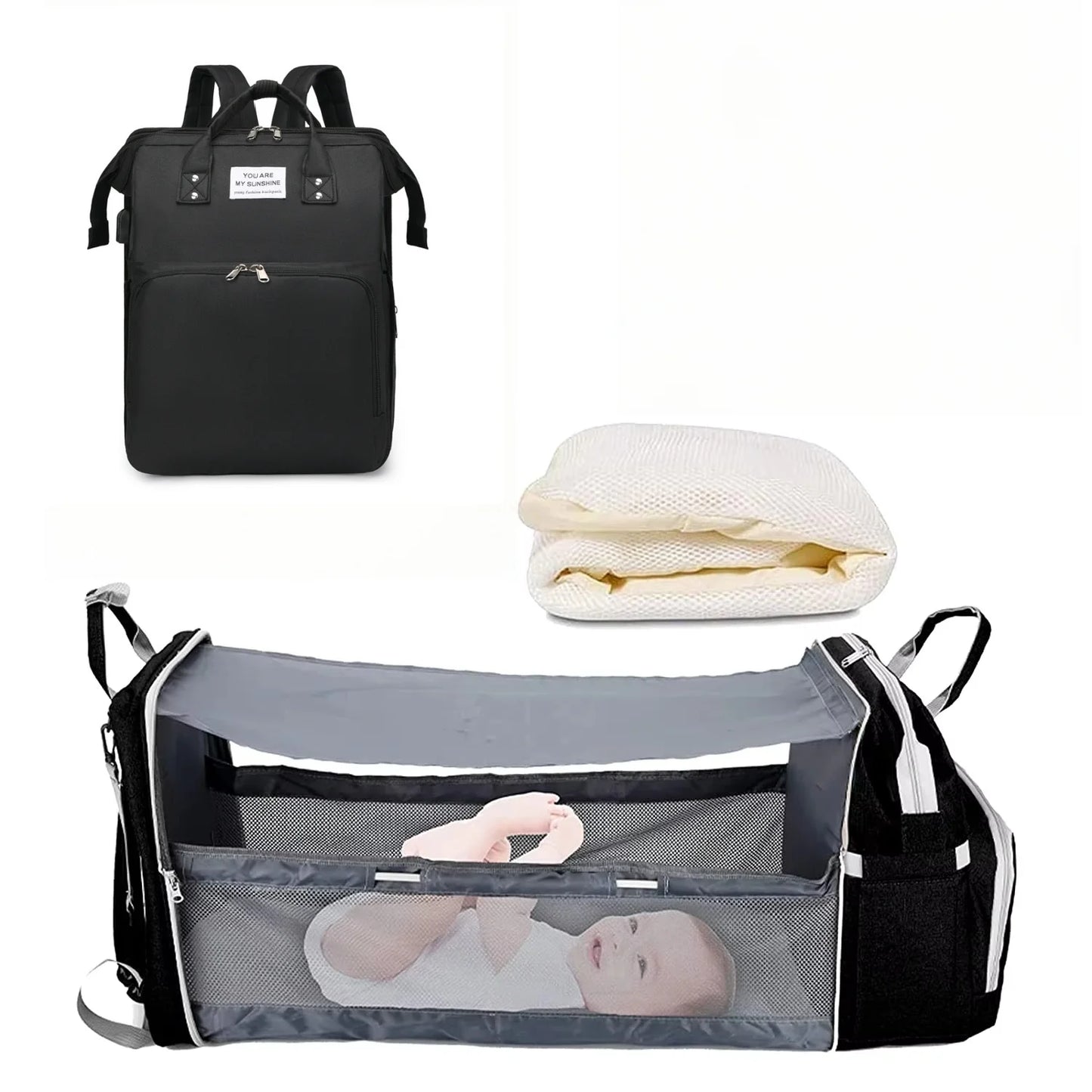 3 In 1 Diaper Bag Backpack